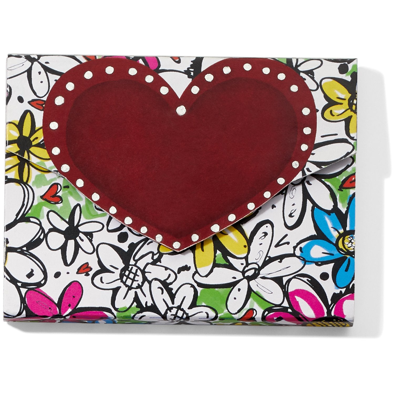 Fashionista Love Heart Notepad Front View