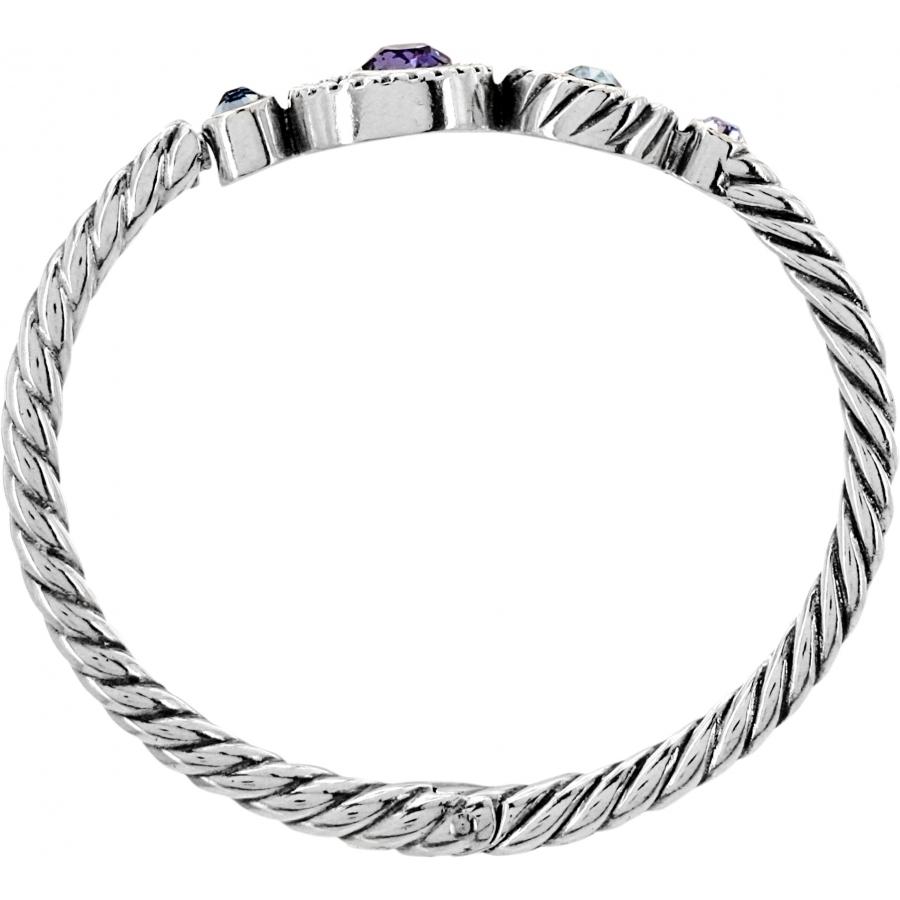 Halo Hinged Bangle Bracelet