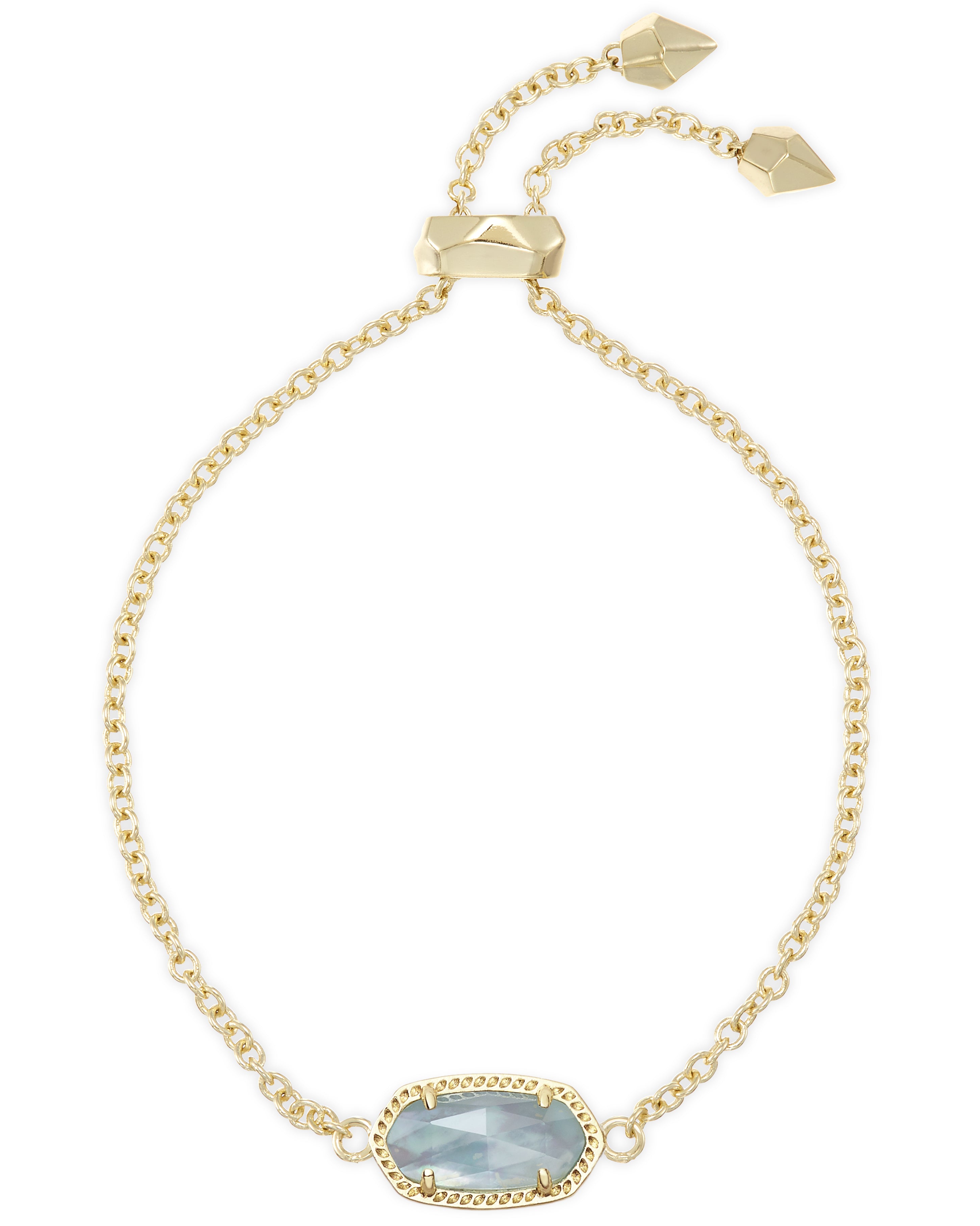 Elaina Gold - Light Blue Illusion Bracelet Front View