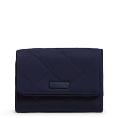 RFID Riley Compact Wallet Classic Navy front
