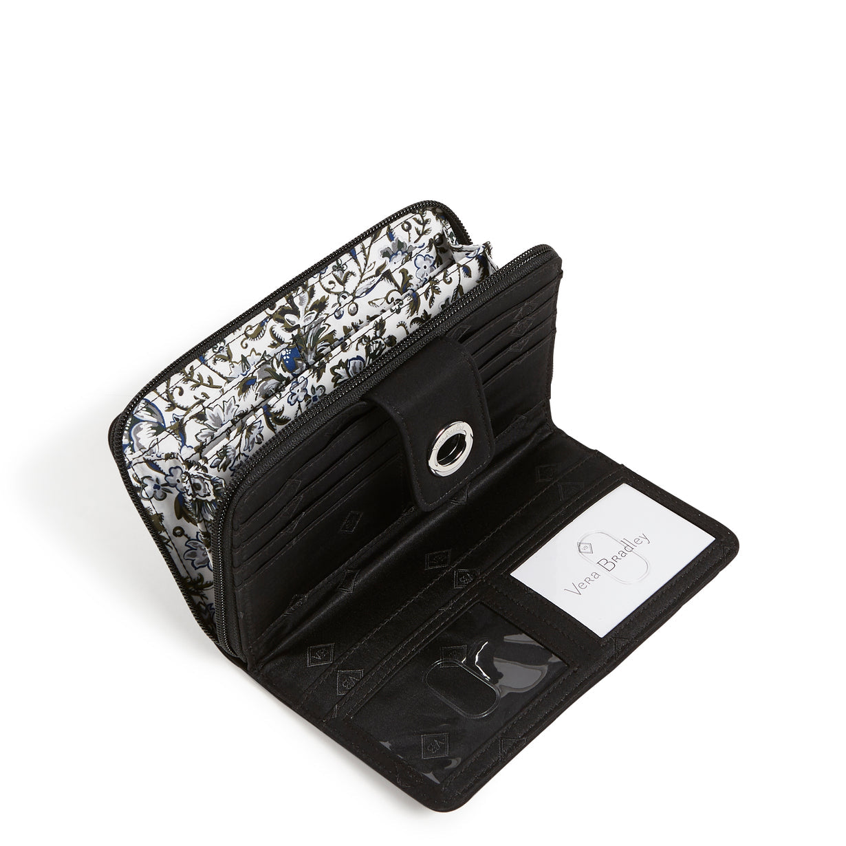 RFID Turnlock Wallet - Black