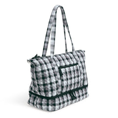 Deluxe Travel Tote Kingbird Plaid Side