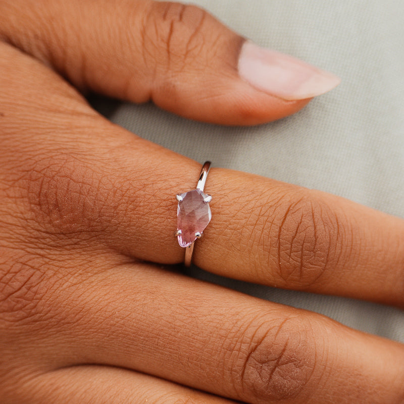 Pura Vida Rainbow Quartz Ring - Size 8