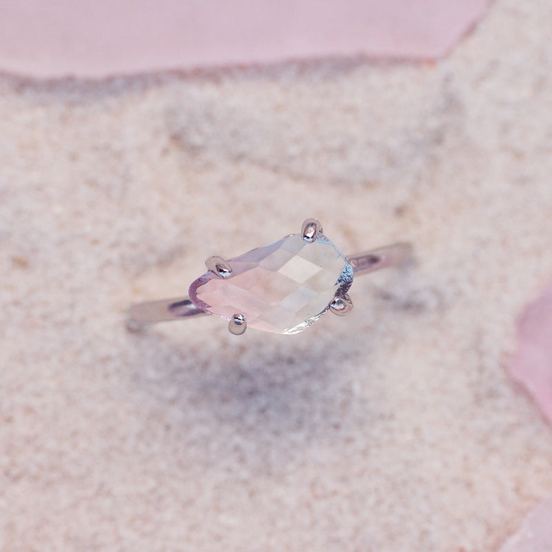 Pura Vida Rainbow Quartz Ring - Size 8