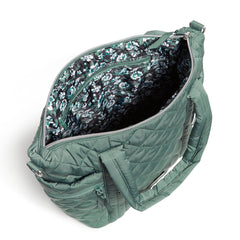 Small Multi-Strap Tote Bag In Olive Leaf - Inside Main Pocket