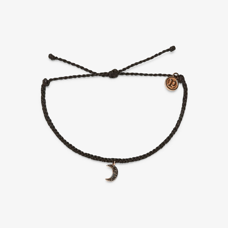 Dark Moon Rose Gold Bracelet Black