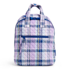 Vera Bradley Mini Totepack Bag In Amethyst Plaid Pattern.