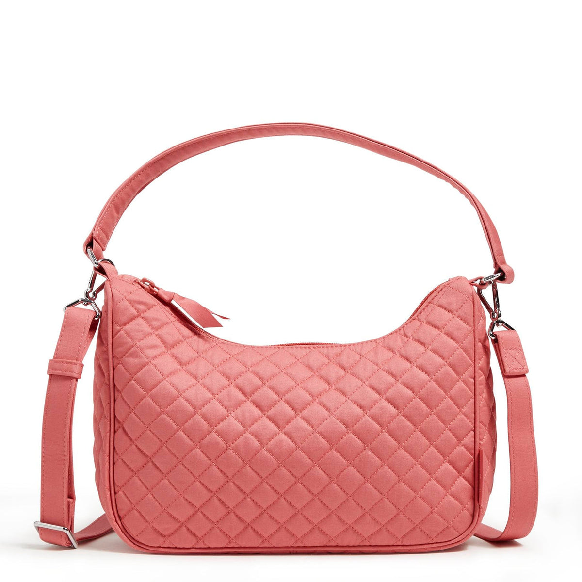 Vera Bradley Frannie Crescent Crossbody Terra Cotta Rose.