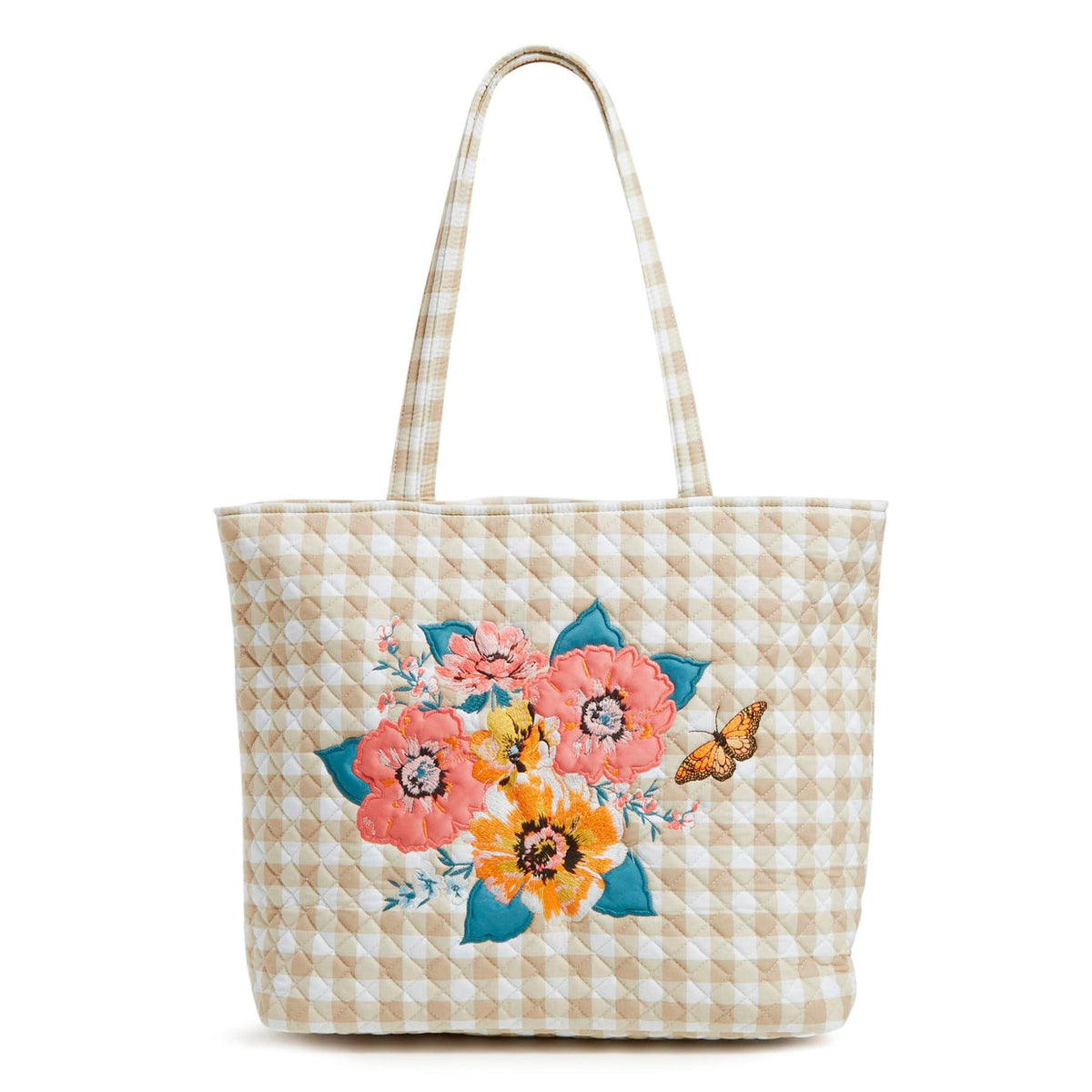 Vera Bradley Vera Tote Peach Blossom Picnic.