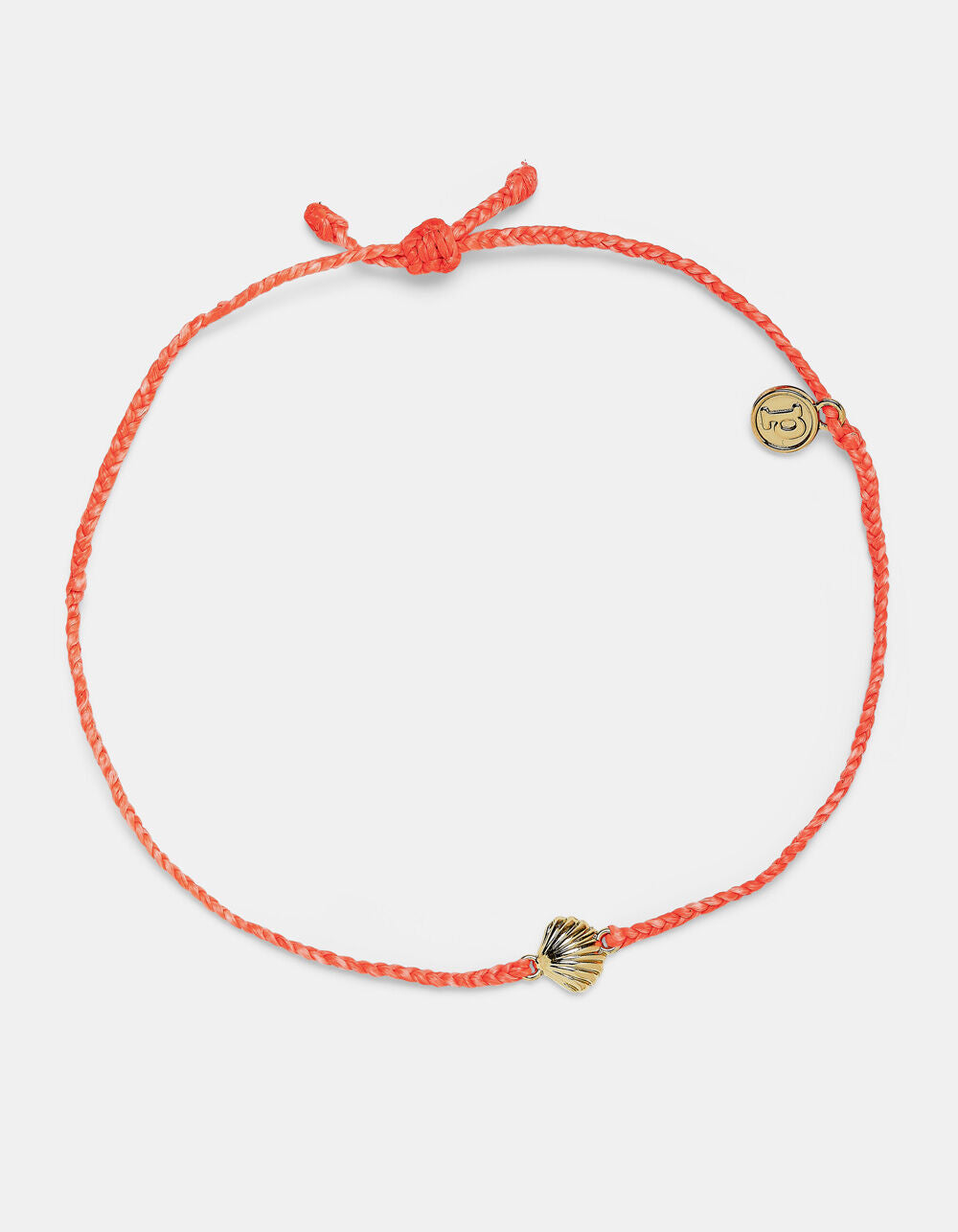 Scallop Charm Gold Anklet Strawberry