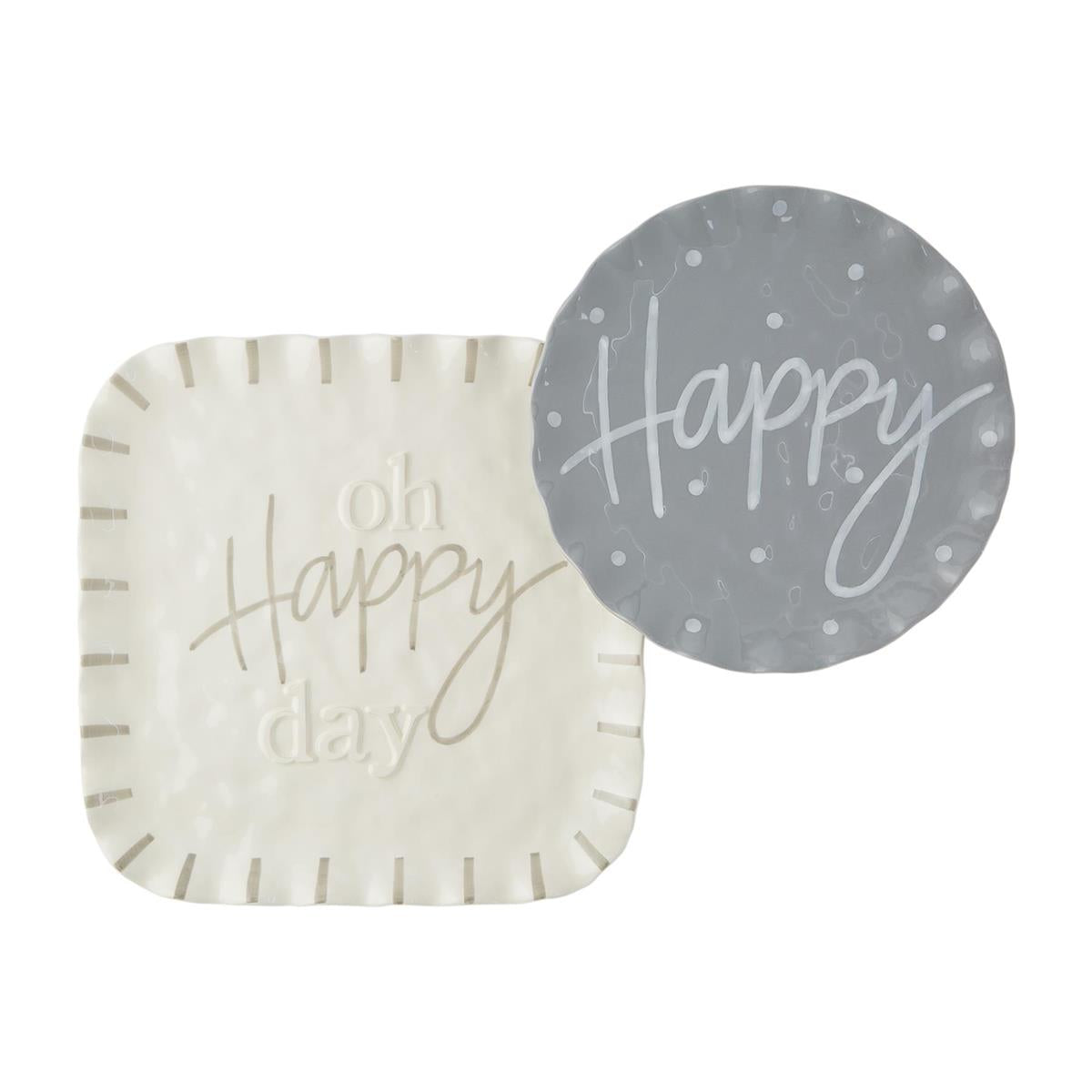 Happy Everything Happy Ruffle Tray Set