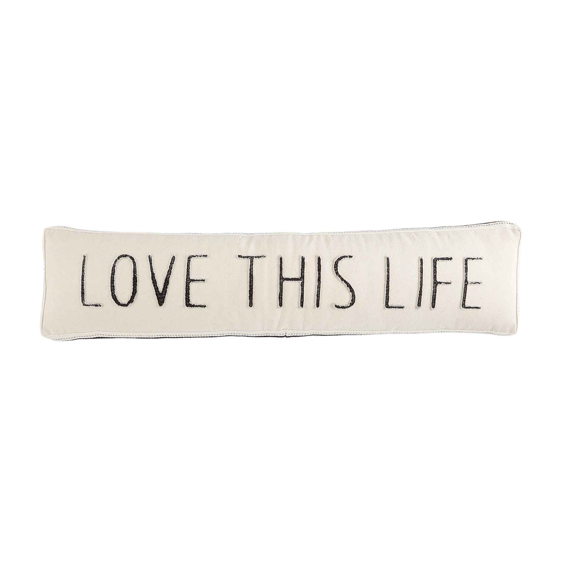 Mud Pie Love This Life Webbing Pillow