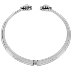 Twinkle Silver Open Hinged Bracelet Side View