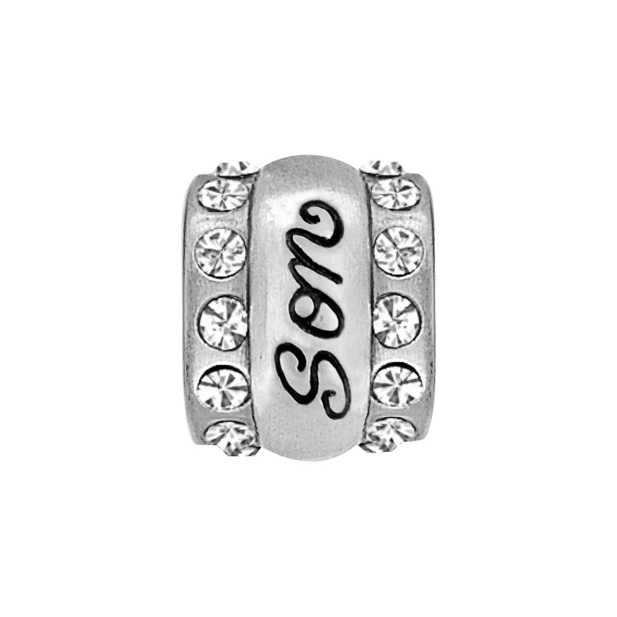 Silver Son Bead Front View