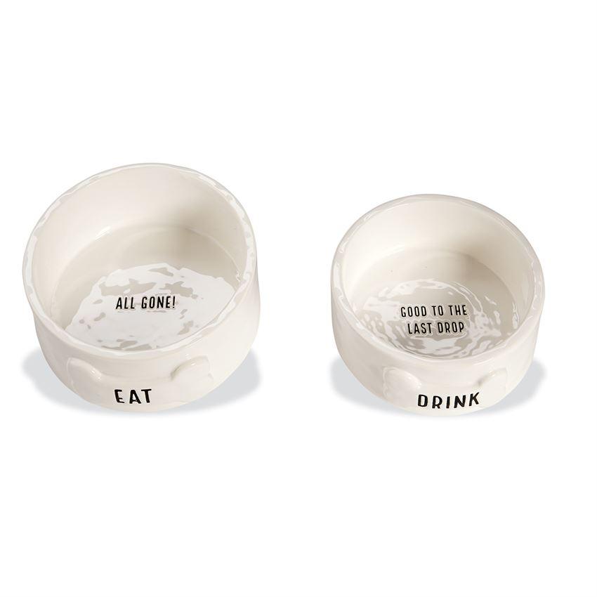 Eat and Drink Dog Bowl Set