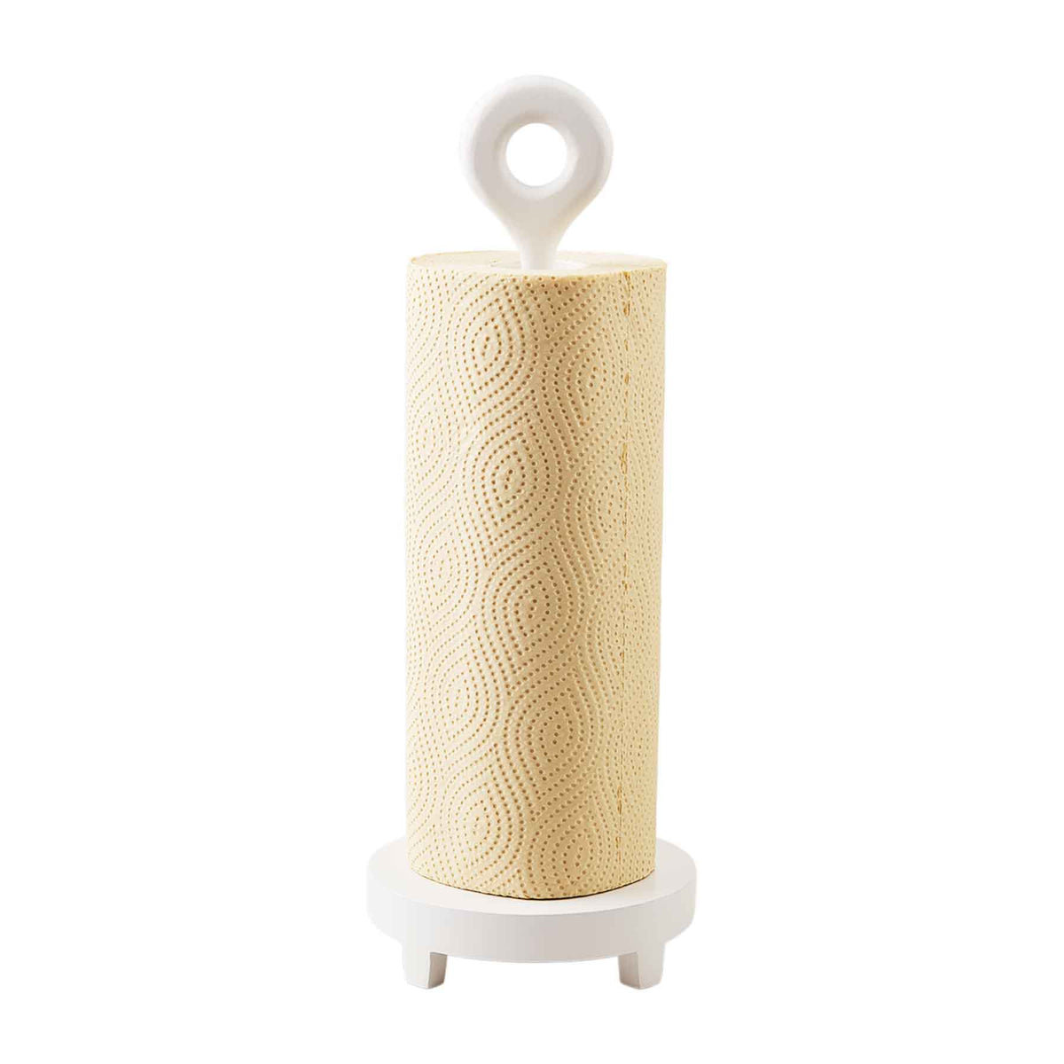 Mud Pie White Ring Paper Towel Holder