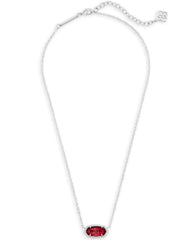 Elisa Silver Pendant Necklace - Berry Chain View