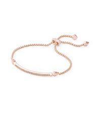 Ott Adjustable Chain Bracelet in Rose Gold Front View