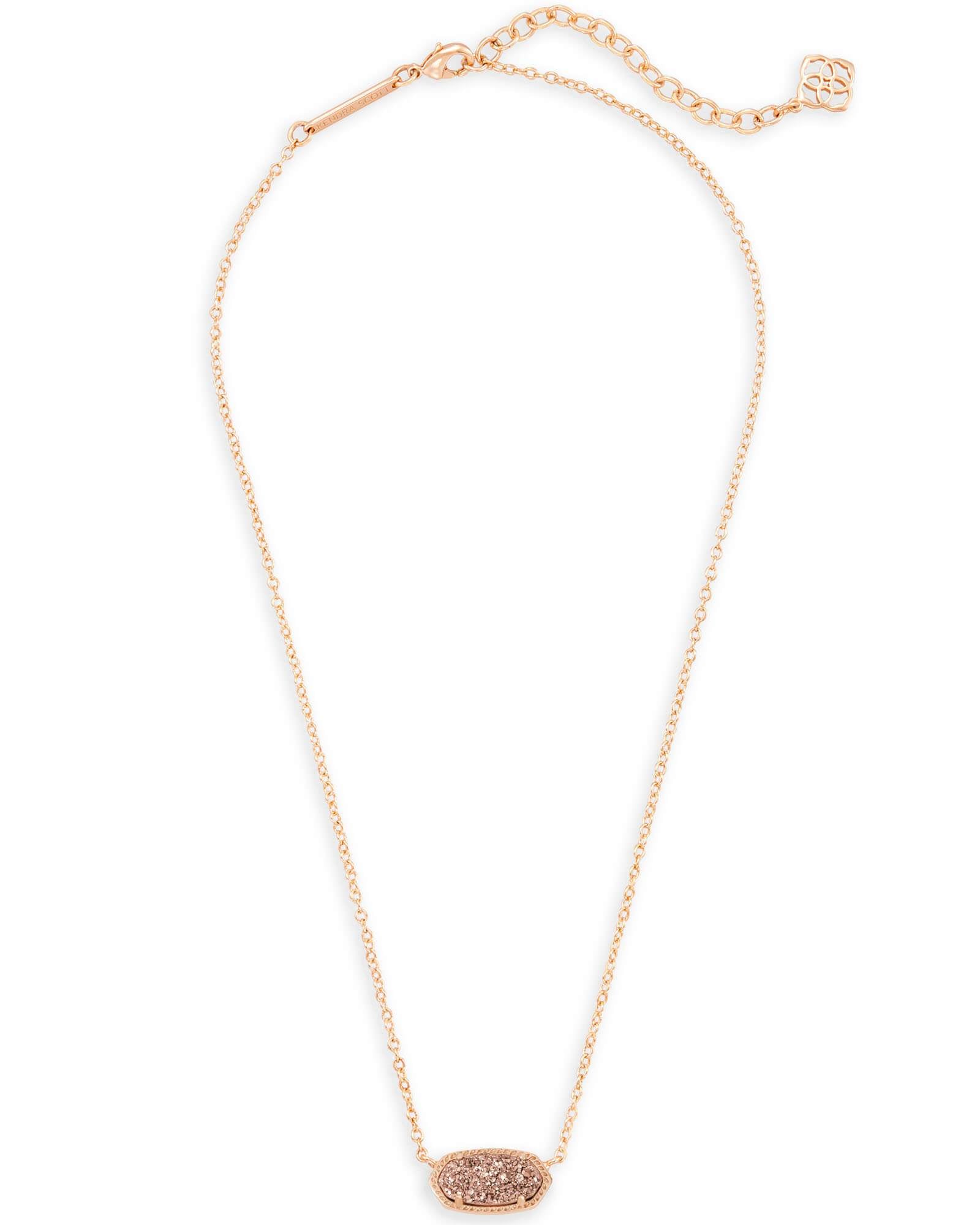 Elisa Rose Gold - Drusy Necklace Chain View