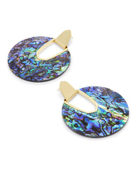Diane Gold Abalone Shell Earrings
