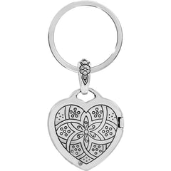 Floral Heart Key Fob Back View