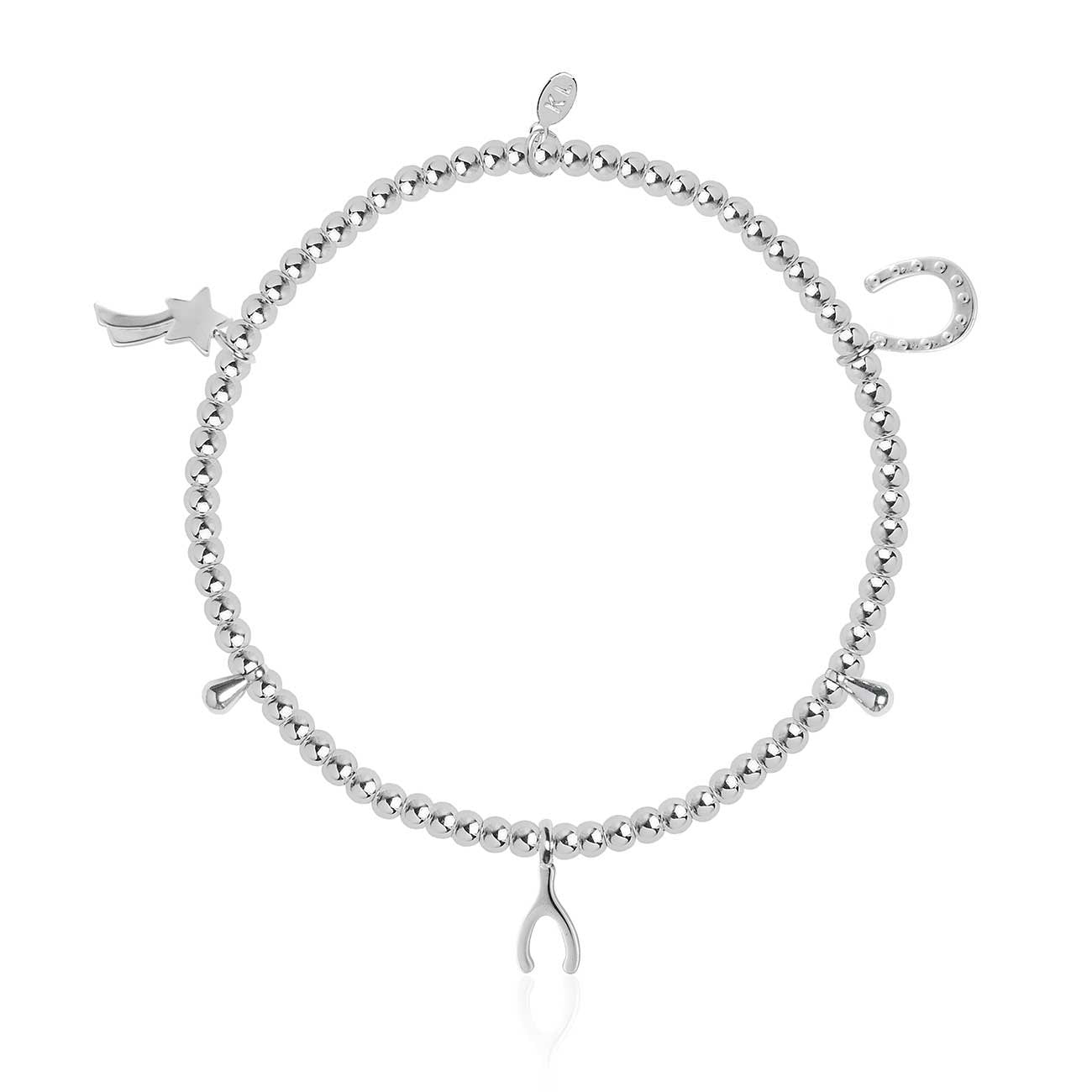 Life's A Charm Good Luck  Silver Charm Bracelet