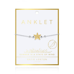 Anklet Silver and Gold Two Tone Starfish Card View
