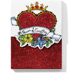 Fashionista Queen of Everything Notepad Front View