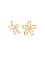 Kendra Scott Kyla Flower Stud Earrings Gold