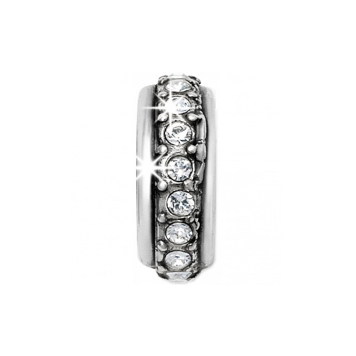 Stardust Silver Stopper Bead Front View