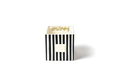 Black Stripe Mini Nesting Cube