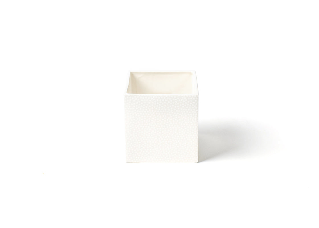 White Small Dot - Mini Nesting Cube Happy Everything