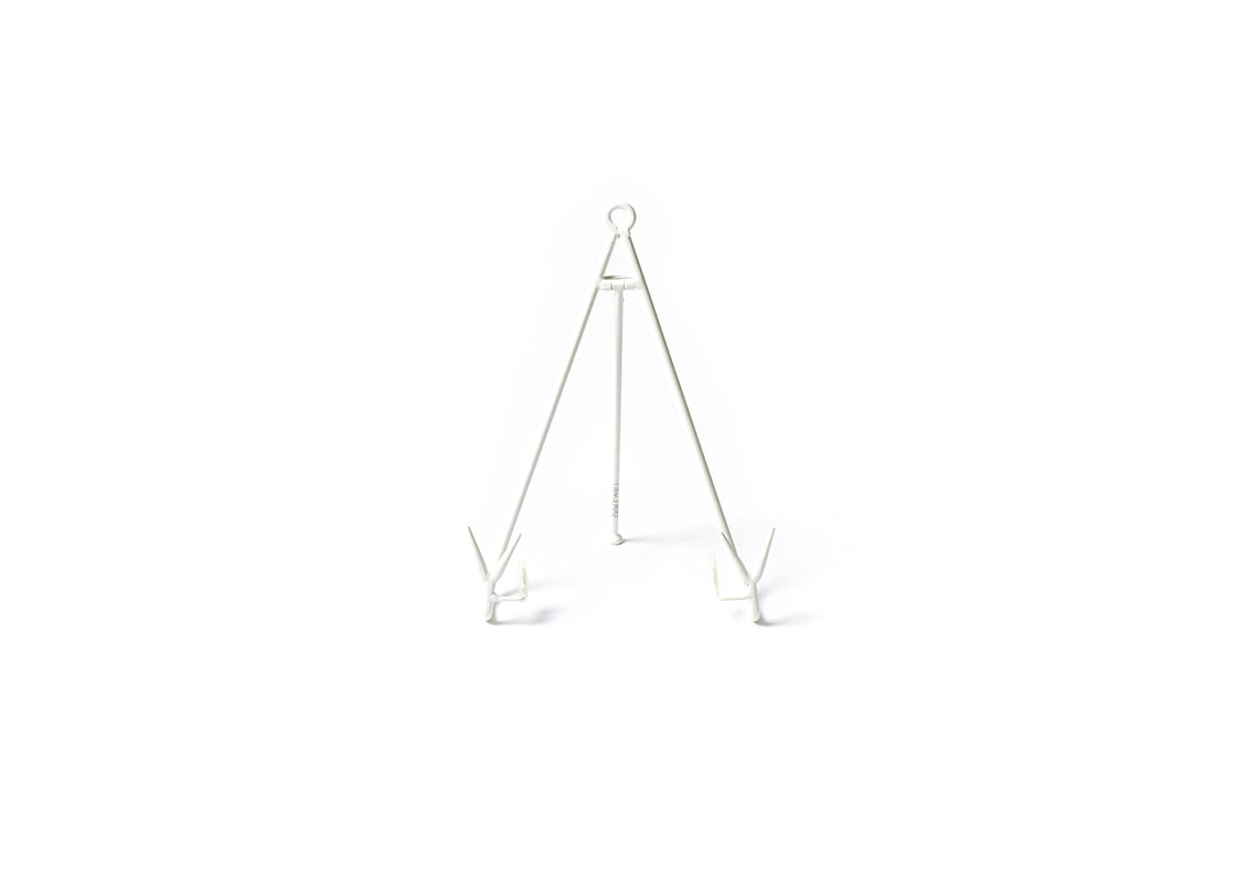 Large Flare Plate Stand White