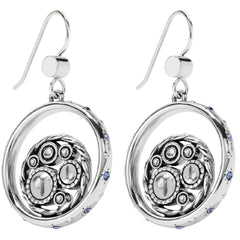 Halo Tauri French Wire Earrings Back View