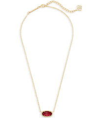 Elisa Gold Berry Clear Glass Necklace chain