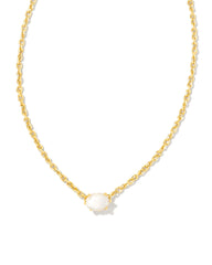 Kendra Scott Cailin Crystal Pendant Necklace In Gold Ivory Mother Of Pearl.