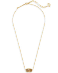 Elisa Gold Genuine Citrine Quart Necklace