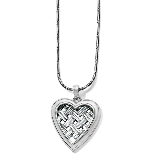 Love Cage Heart Short Necklace Front View 1500