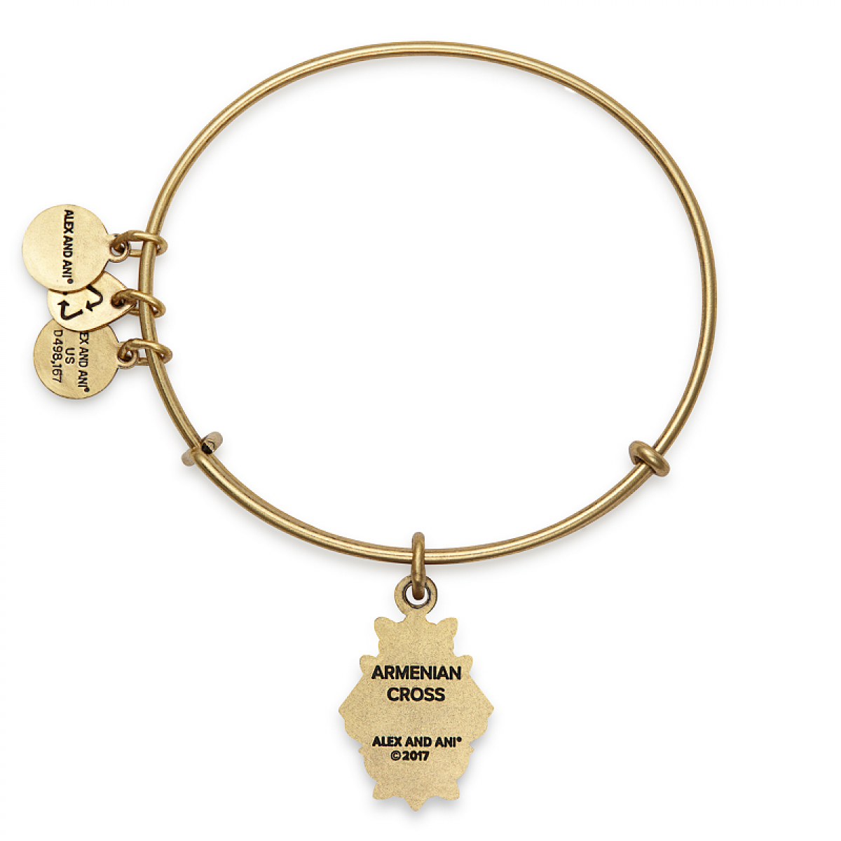 Armenian Cross Charm Bangle