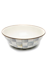 Sterling Check Enamel Everyday Bowl - Extra Large