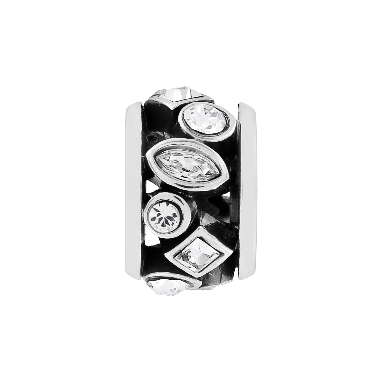 Kaleidoscope Silver Spacer Front View