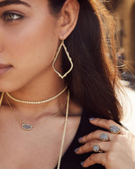 Elisa Gold - Iridescent Drusy Necklace