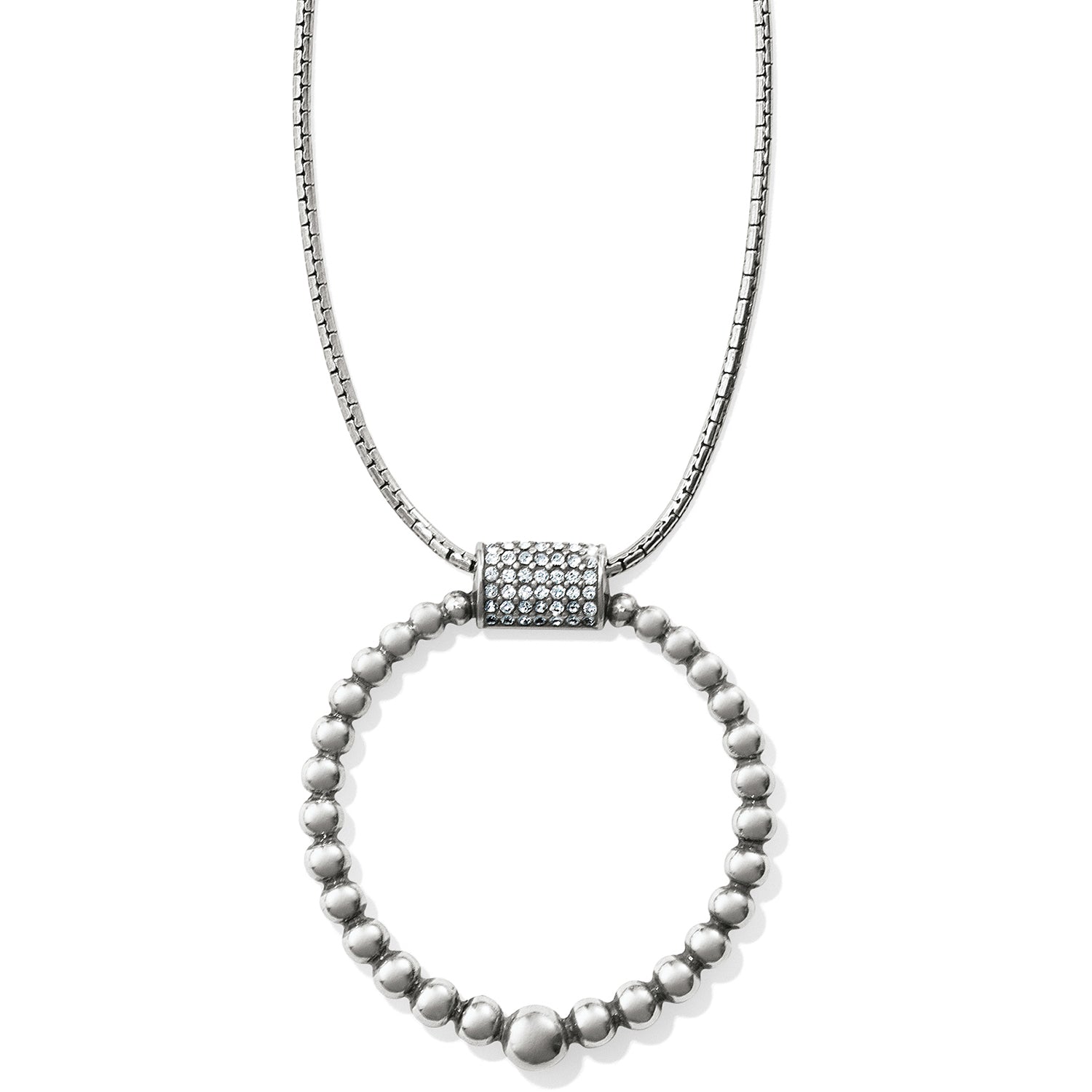 Meridian Silver Petite Pendant Necklace Front View