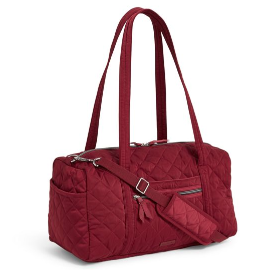 Vera Bradley Iconic Small Travel Duffel - Berry Red