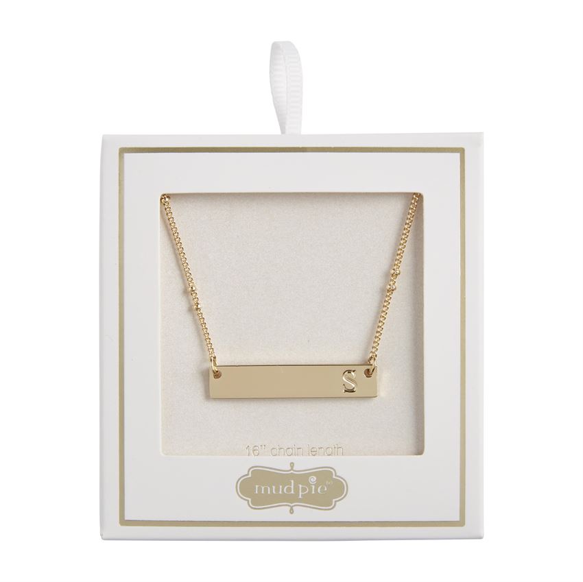 Initial Bar Necklace S