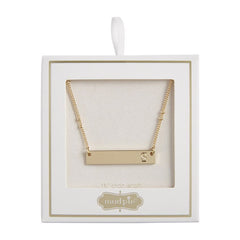 Initial Bar Necklace S