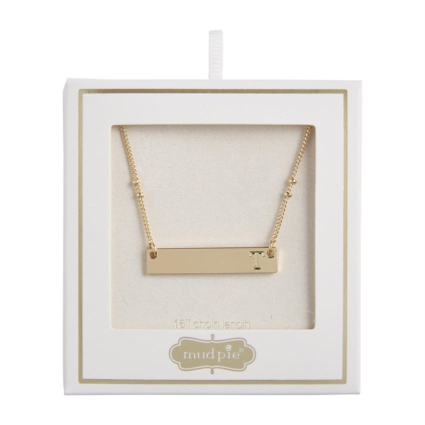 Initial Bar Necklace T