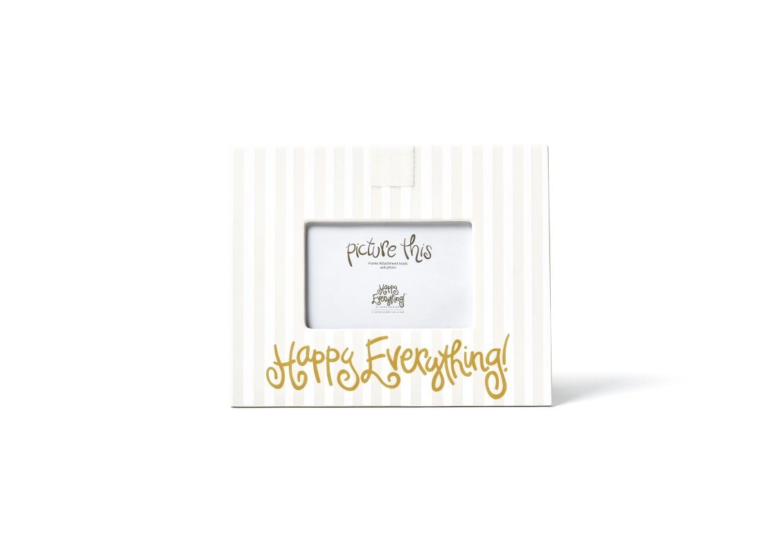 White Stripe Mini Frame Happy Everything