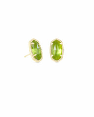 Ellie Gold Peridot Illusion Earrings