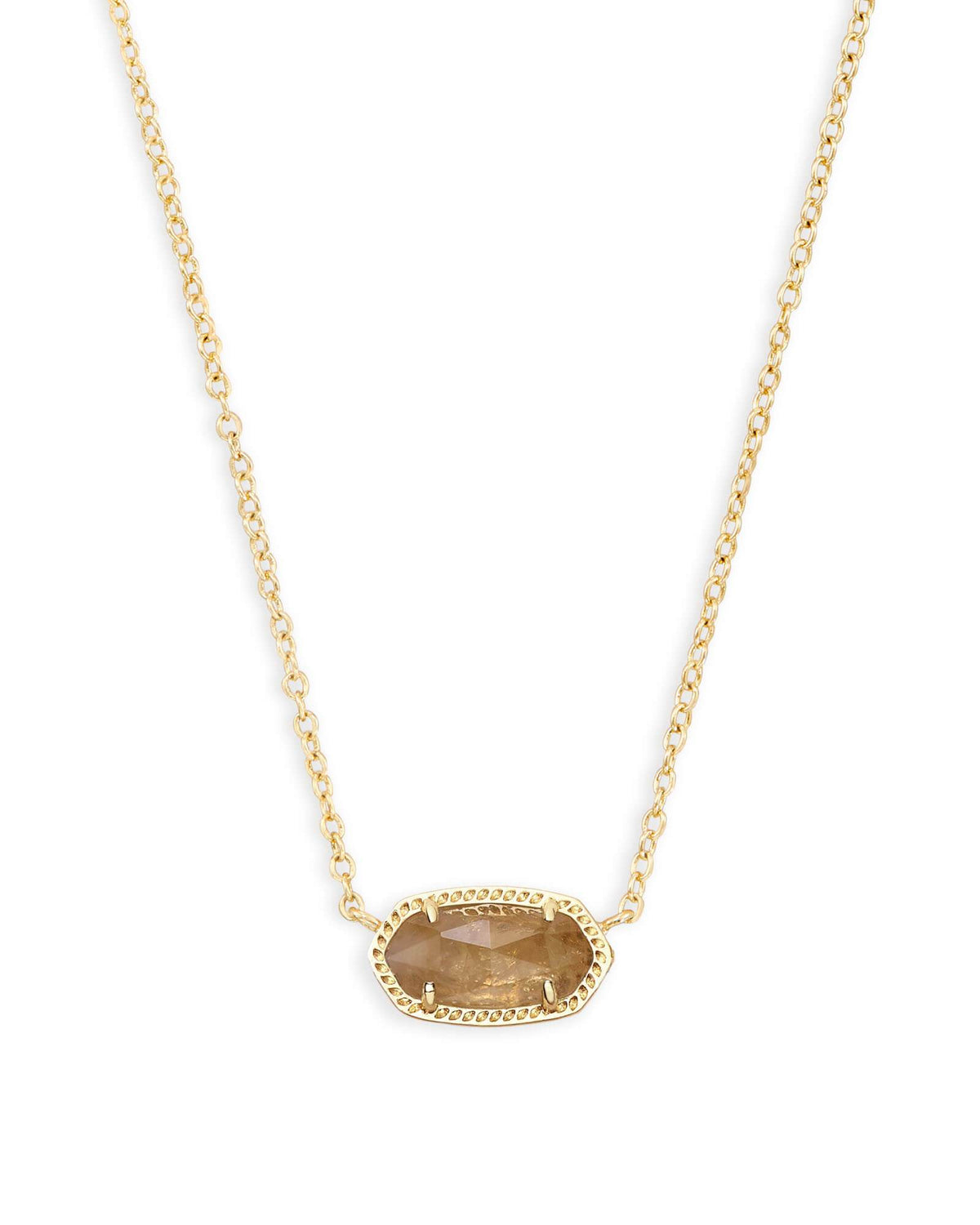 Elisa Gold - Genuine Citrine Quart Necklace